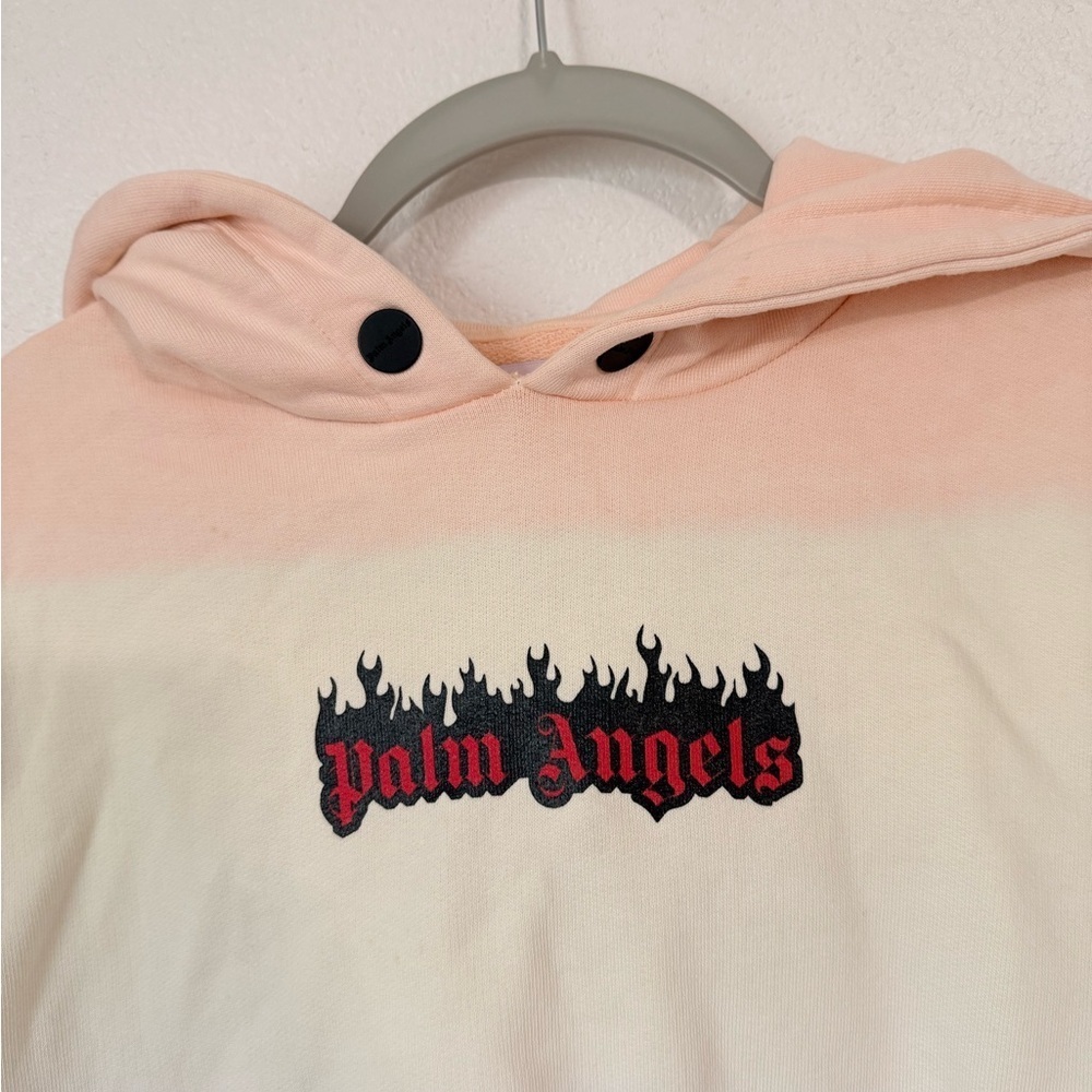 Palm Angeles Rainbow Burning Logo Cropped Hoodie Size: Medium - Picture 6 of 12